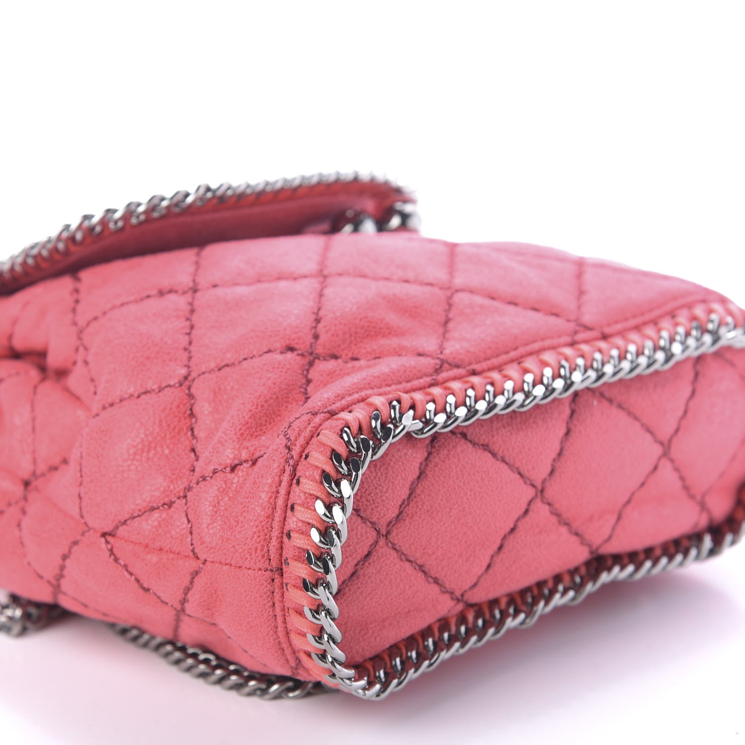 Stella McCartney Shaggy Deer Quilted Mini Falabella Backpack Pink Fluo 5 of 8