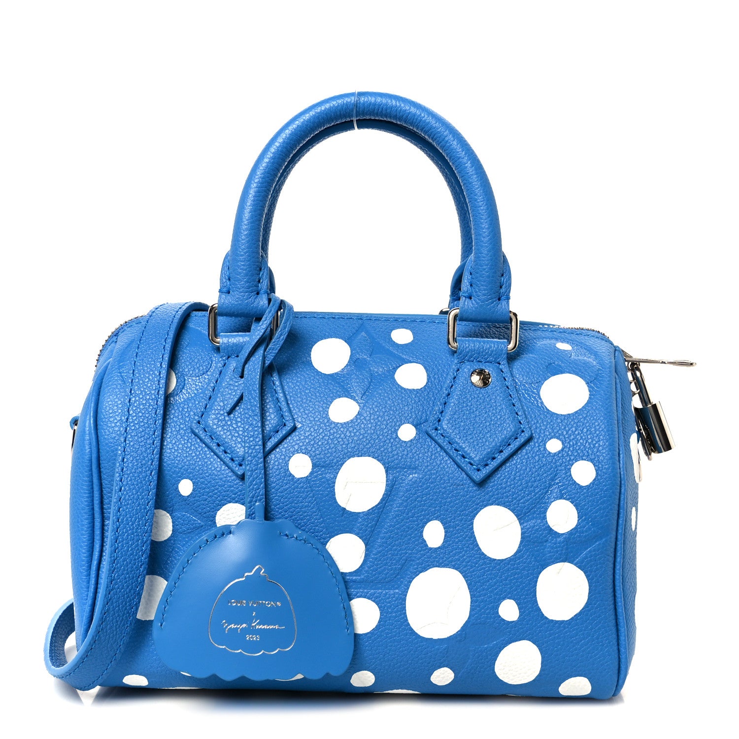 Louis Vuitton LV X YK Empreinte Speedy Bandouliere 20 Blue White 1 of 11