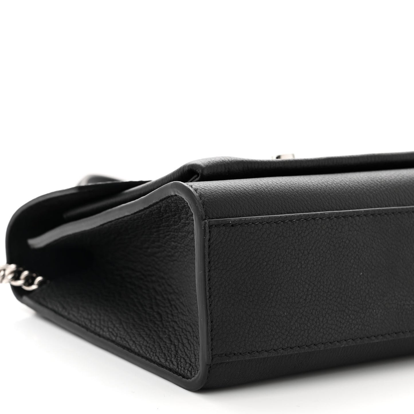 Soft Calfskin My Lockme Chain Bag BB Black