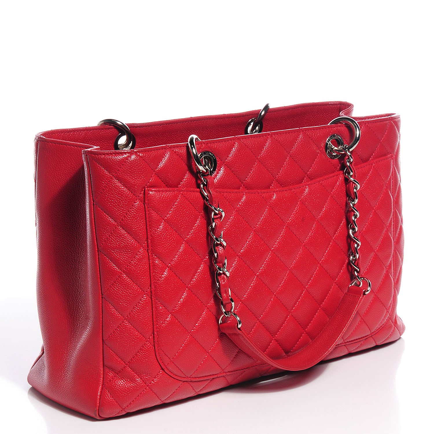 Chanel Caviar XL Grand Shopping Tote GST Red 3 of 6