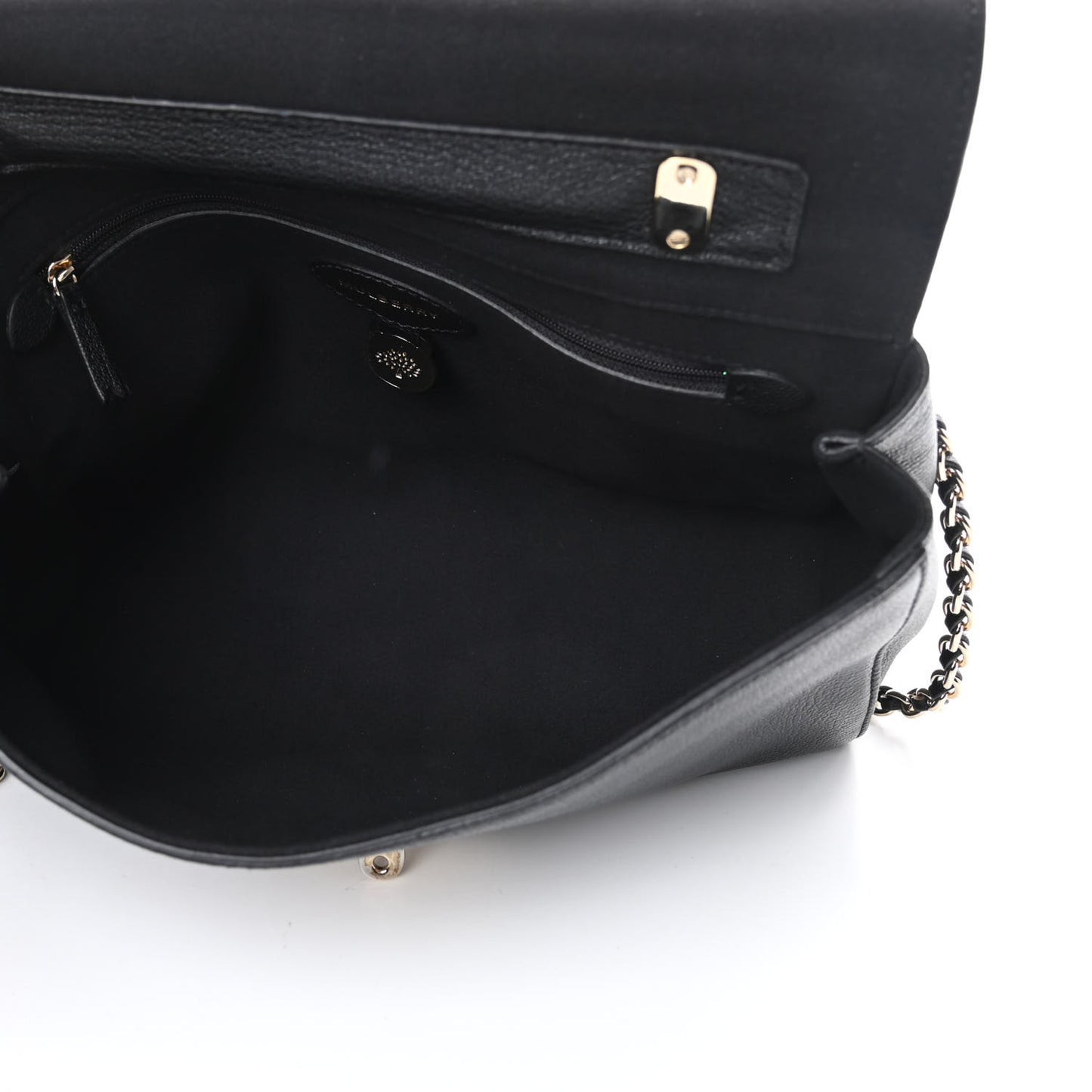 Glossy Goatskin Medium Lily Black