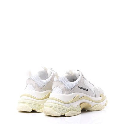 Balenciaga Fabric Mesh Womens Triple S Sneakers 39 White 4 of 9