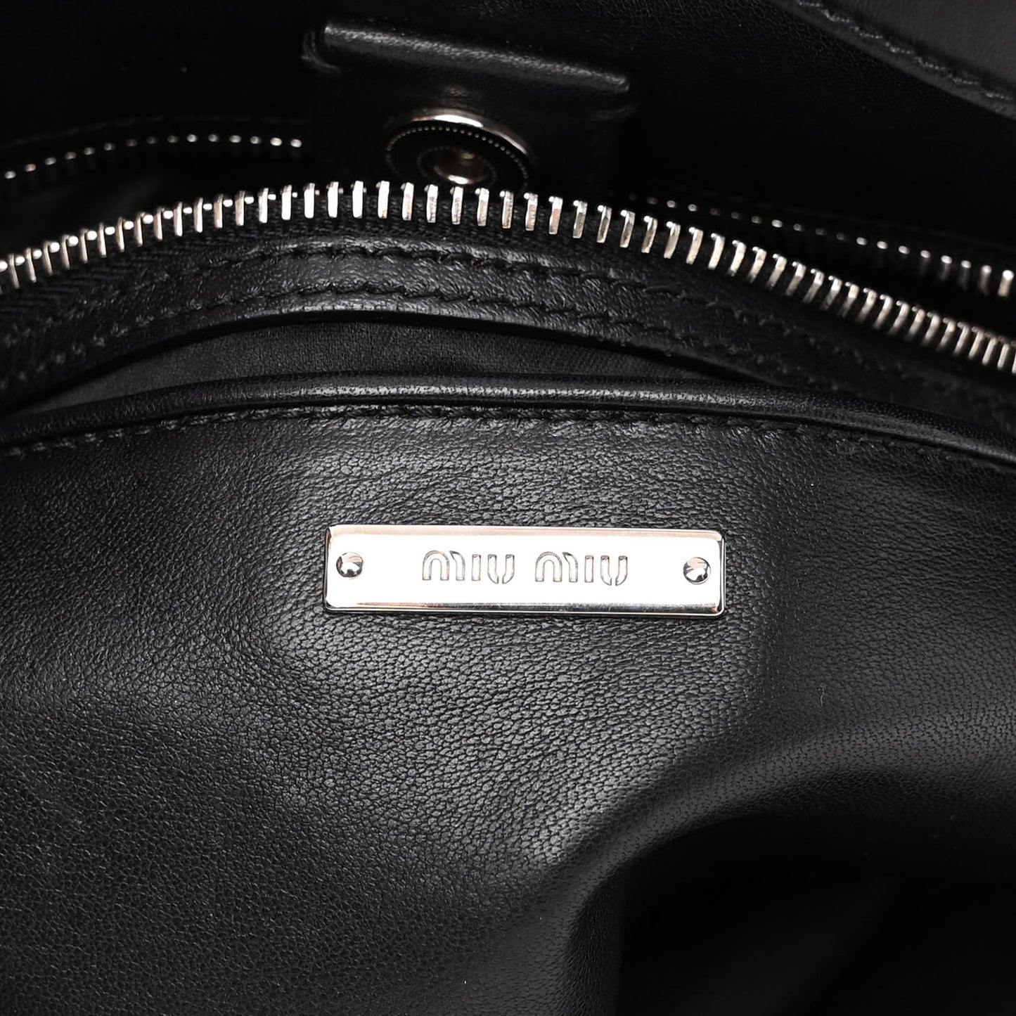 Nappa Matelasse Swarovski Crystal Tote Black