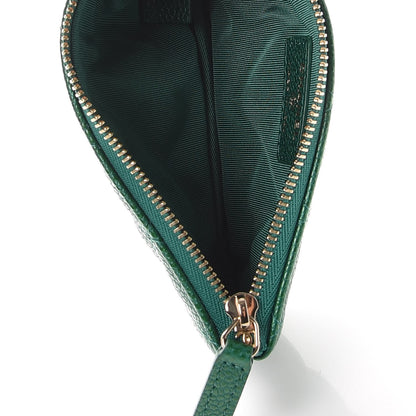 Chanel Metallic Caviar Quilted Small Cosmetic Case Green 5 of 8