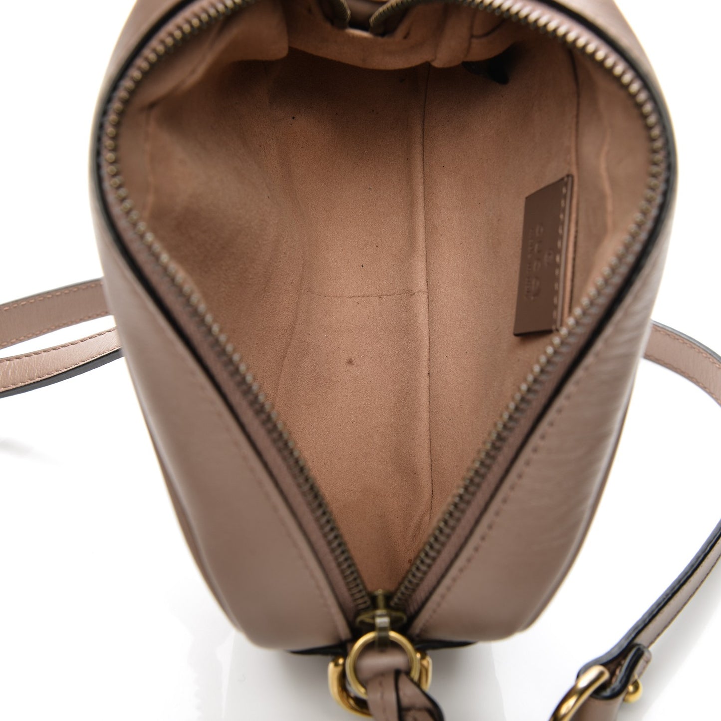 Calfskin Matelasse Mini GG Marmont Chain Shoulder Bag Nude