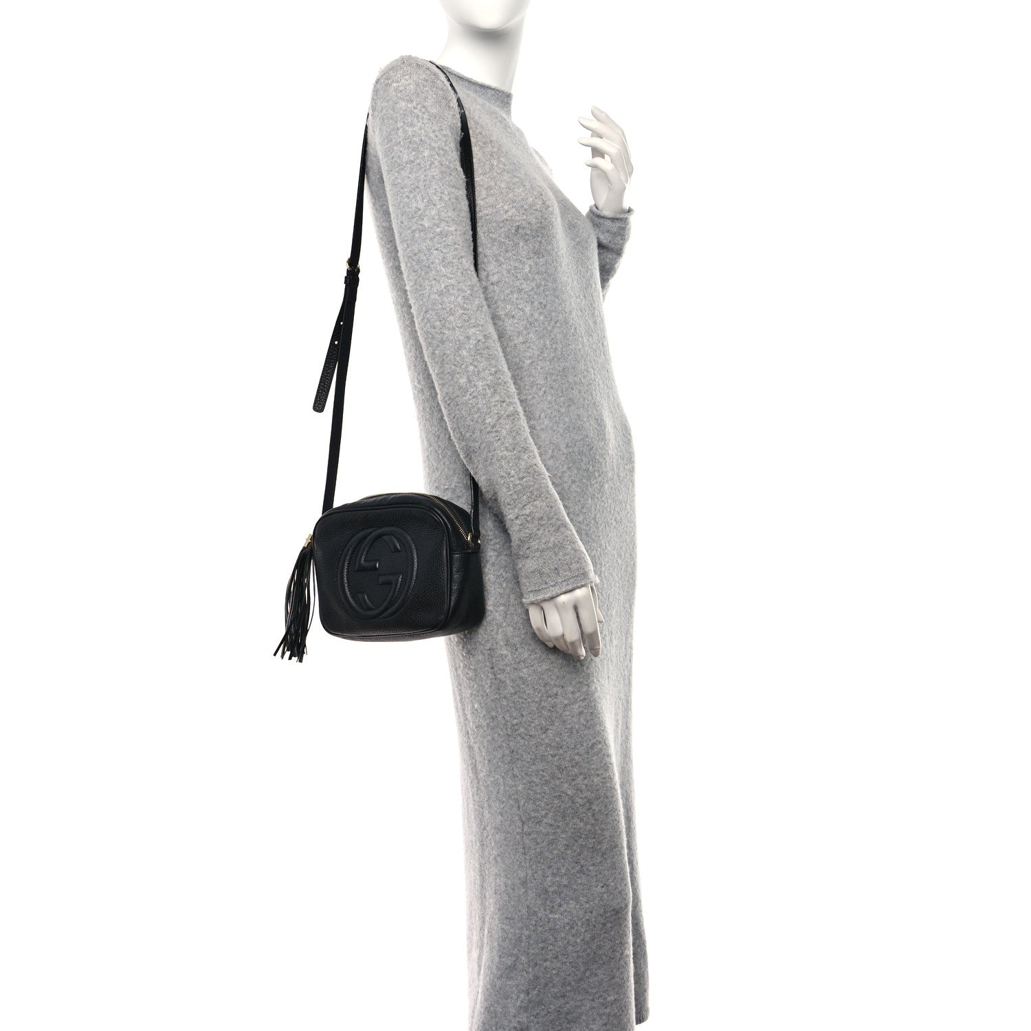 Gucci Pebbled Calfskin Small Soho Disco Bag Black 2 of 17