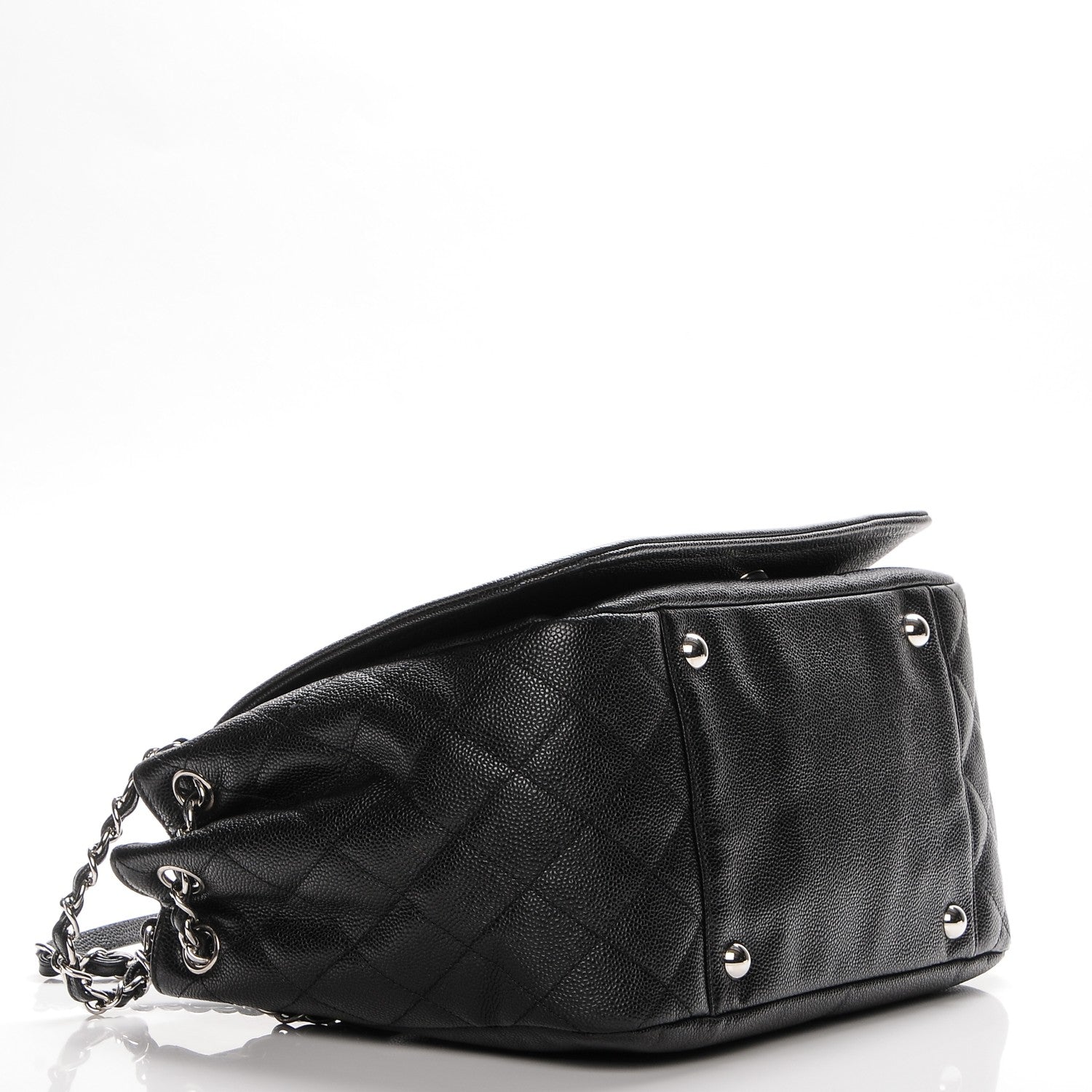Chanel Caviar Timeless CC Accordion Flap Black 4 of 7