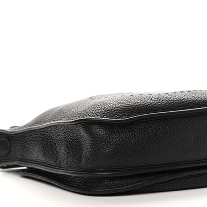Hermes Taurillon Clemence Evelyne III PM Black 8 of 9