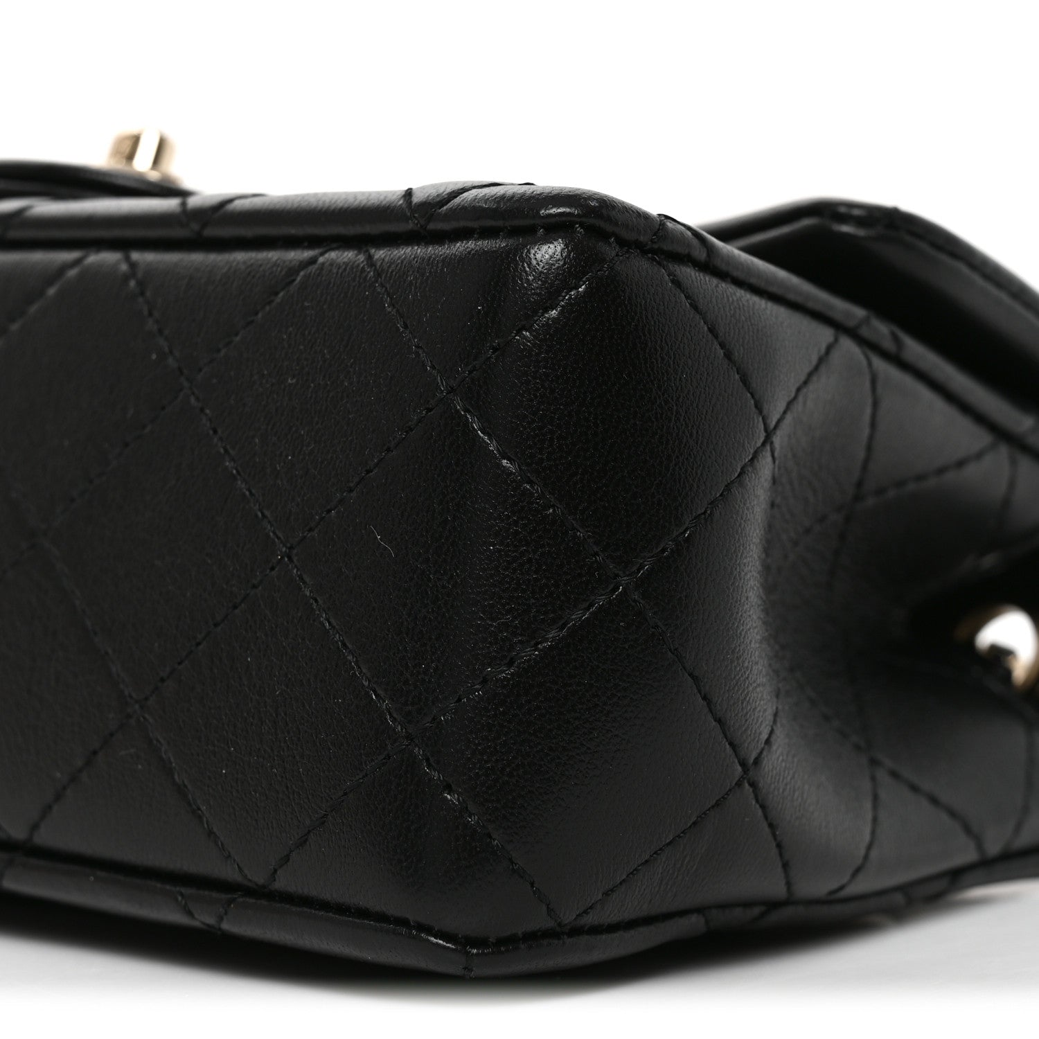 Chanel Lambskin Quilted Mini Rectangular CC Slide Flap Black 10 of 11