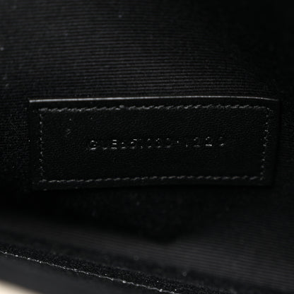 Saint Laurent Grain De Poudre Textured Mixed Matelasse Triquilt Monogram Clutch Blanc Vintage 7 of 7