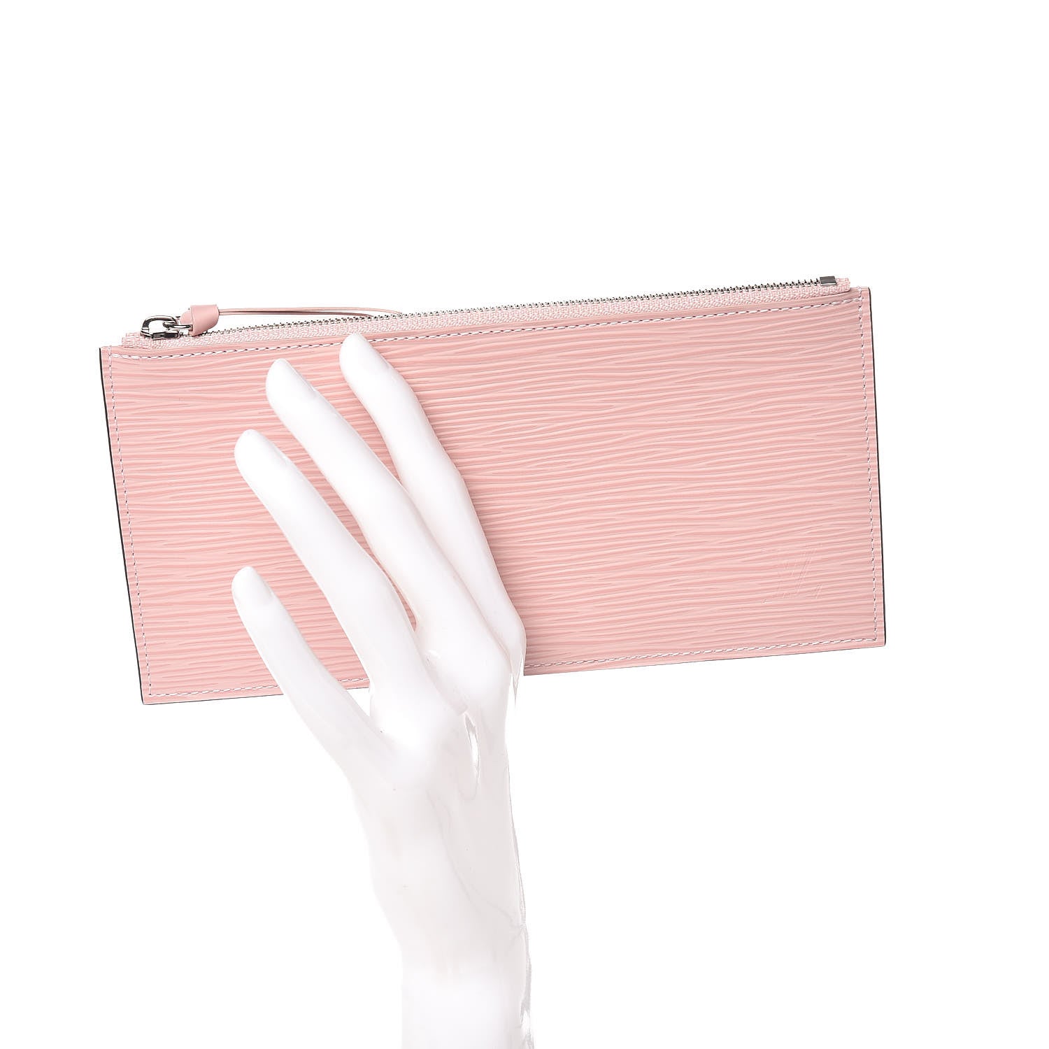 Louis Vuitton Epi Felicie Chain Wallet Zippered Insert Rose Ballerine 2 of 6