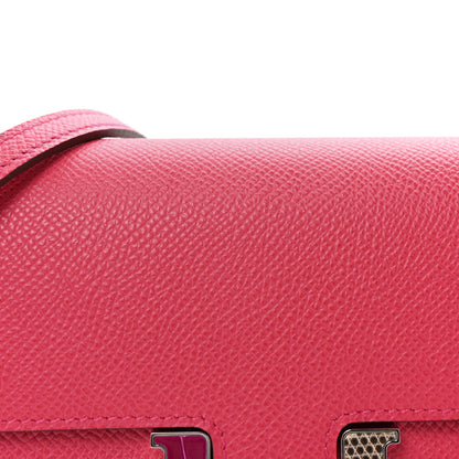 Hermes Epsom Alligator Lizard Constance Wallet To Go Rose Extreme 13 of 19
