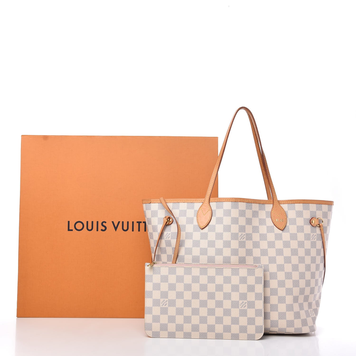 Louis Vuitton Damier Azur Neo Neverfull MM Rose Ballerine 11 of 11