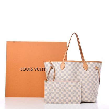 Louis Vuitton Damier Azur Neo Neverfull MM Rose Ballerine 11 of 11