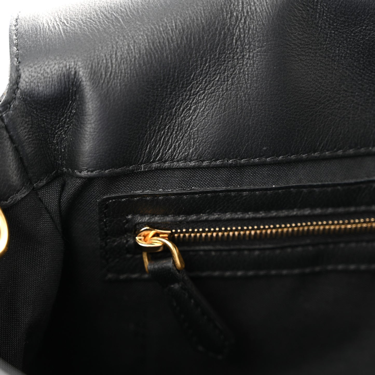 Nappa FF 1974 Embossed Baguette Black