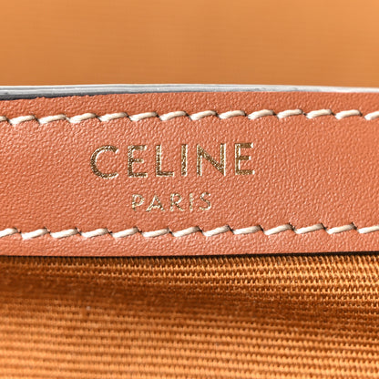 Celine Triomphe Canvas Calfskin Folco Backpack Tan 5 of 9