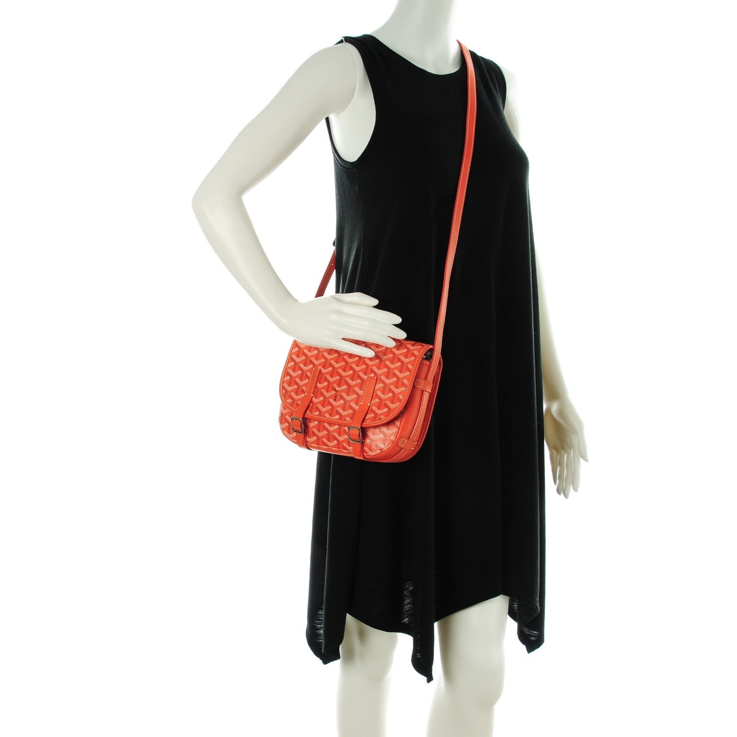 Goyardine Belvedere PM Messenger Bag Orange