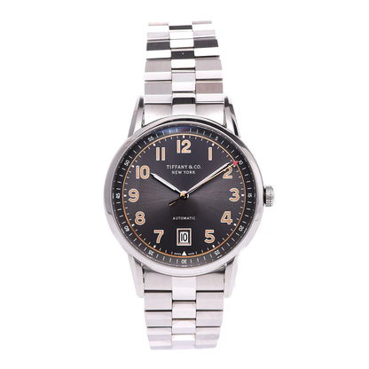 Tiffany Stainless Steel 40mm CT60 3-Hand Automatic Watch Grey 1 of 9