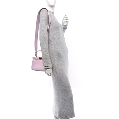 Fendi Nappa Apolo XS Peekaboo Iconic Satchel Anemone 2 of 12
