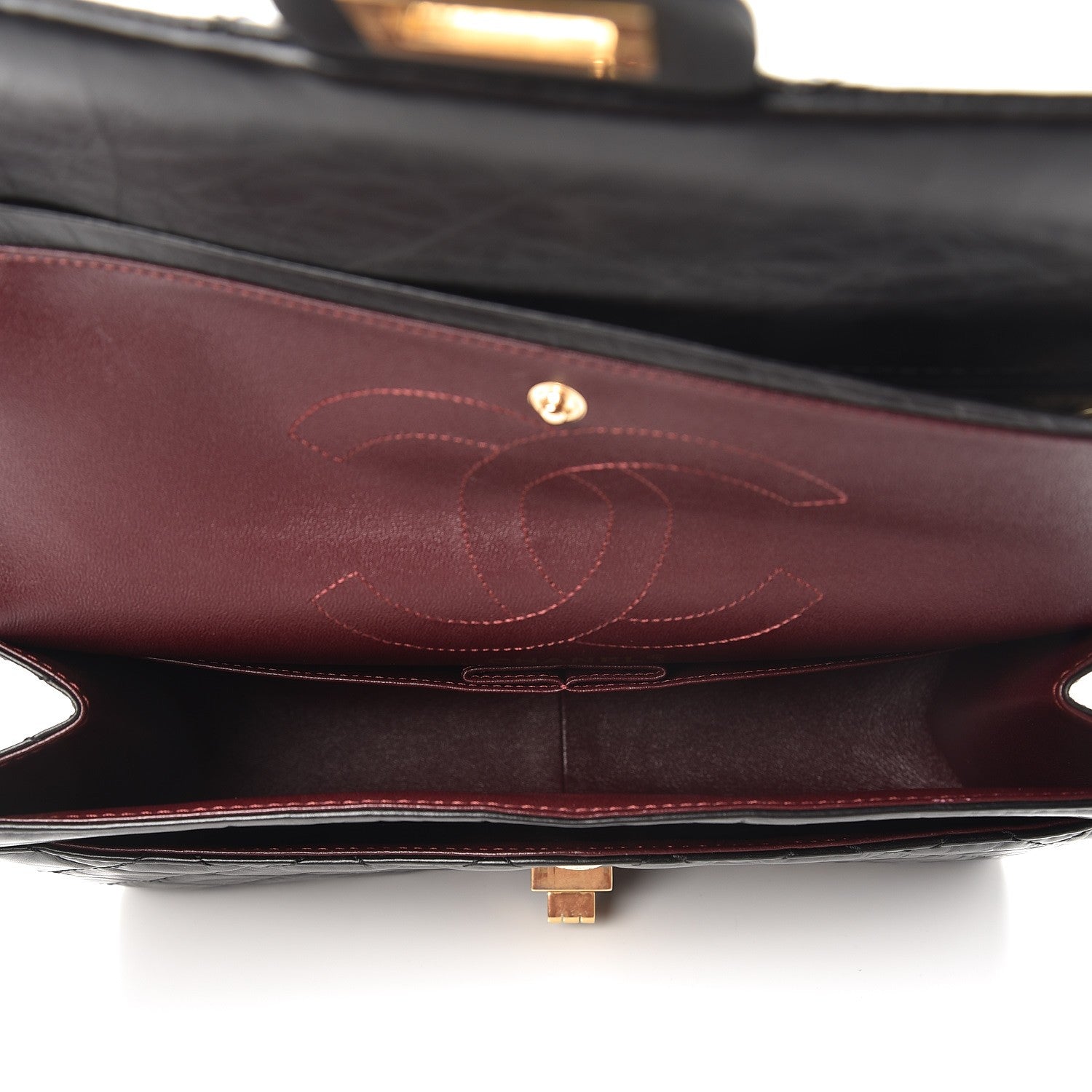 Chanel Aged Calfskin Quilted 2.55 Reissue 226 Flap Black 6 of 9