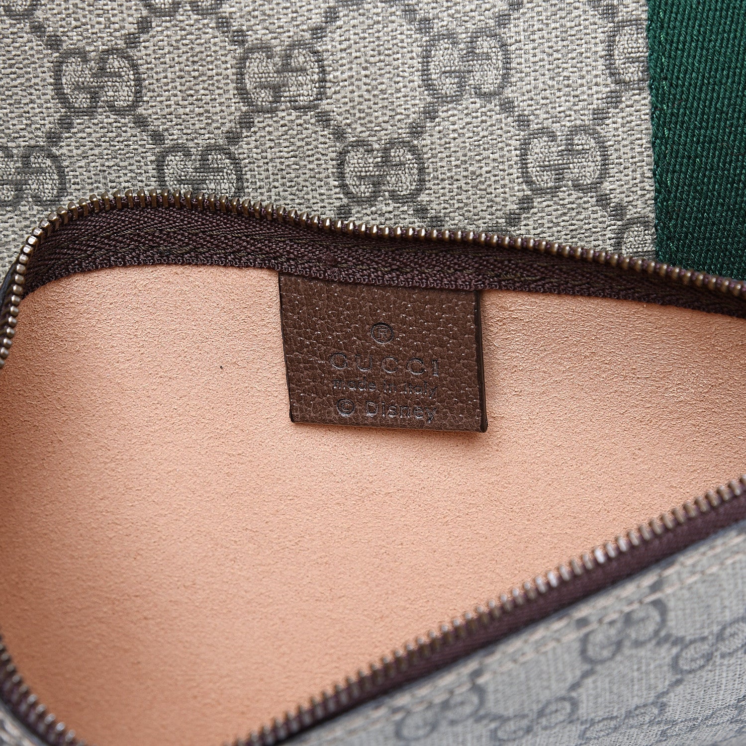 Gucci X DISNEY GG Supreme Monogram Web Three Little Pigs Large Ophidia Tote Beige New Acero 6 of 13