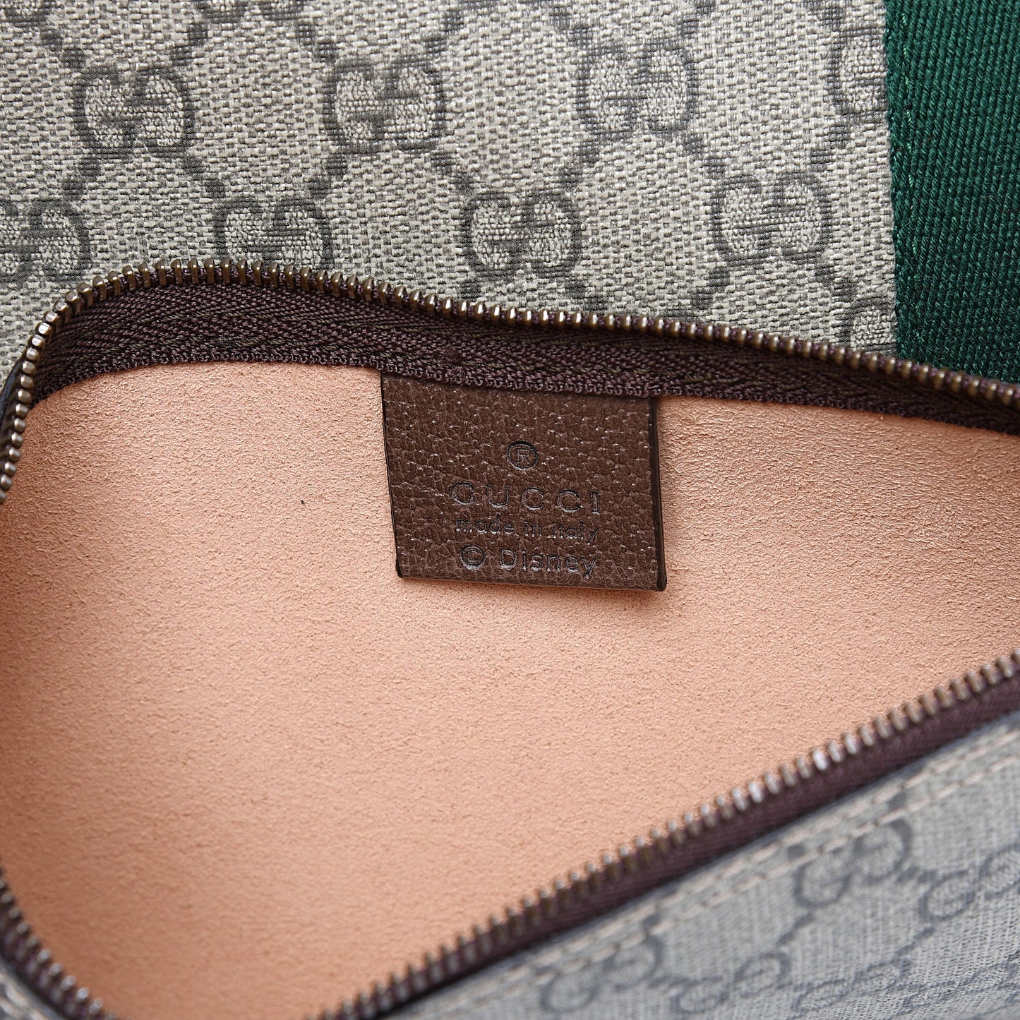 X DISNEY GG Supreme Monogram Web Three Little Pigs Large Ophidia Tote Beige New Acero