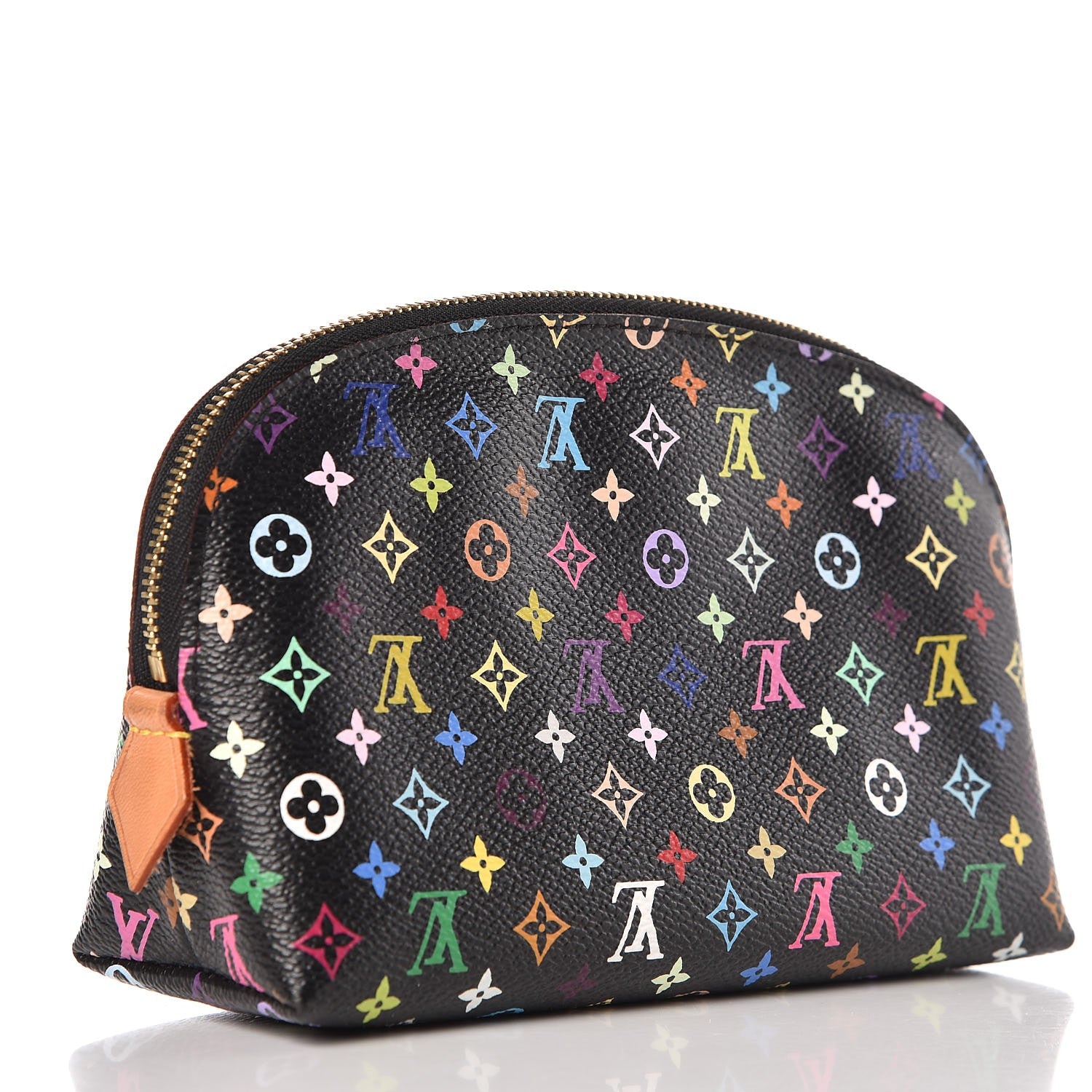 Louis Vuitton Monogram Multicolor Cosmetic Pouch Black Grenade 3 of 6
