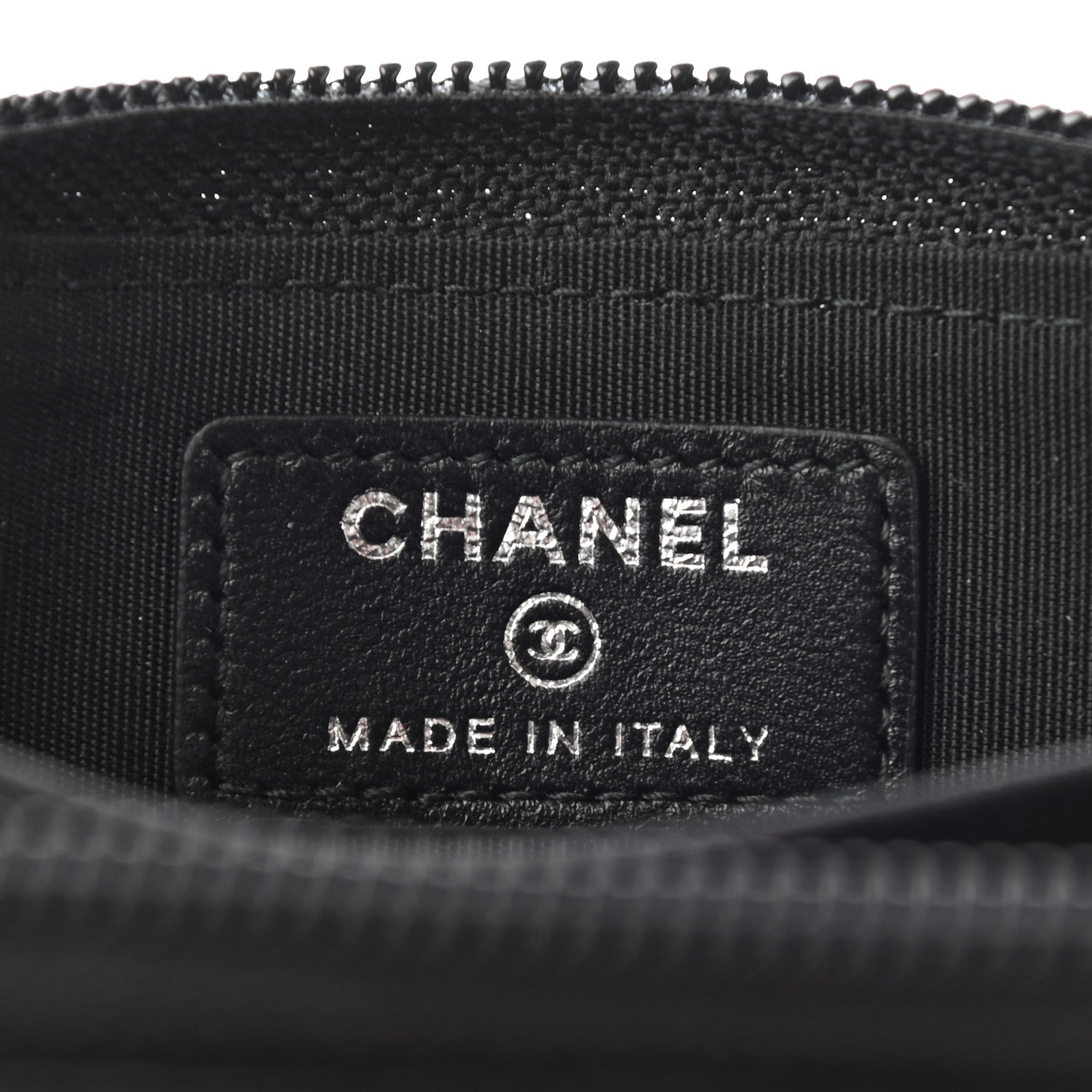 Chanel Lambskin Quilted Zip Around Boy Coin Purse Wallet So Black 6 of 6