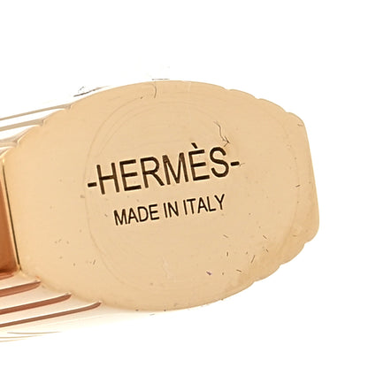 Hermes Permabrass Mini Loop Charms Cadenas Scarf Ring Gold 3 of 4