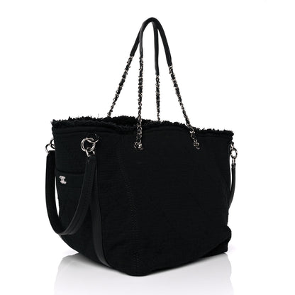 Chanel Canvas Small Double Face Tote Black 3 of 11