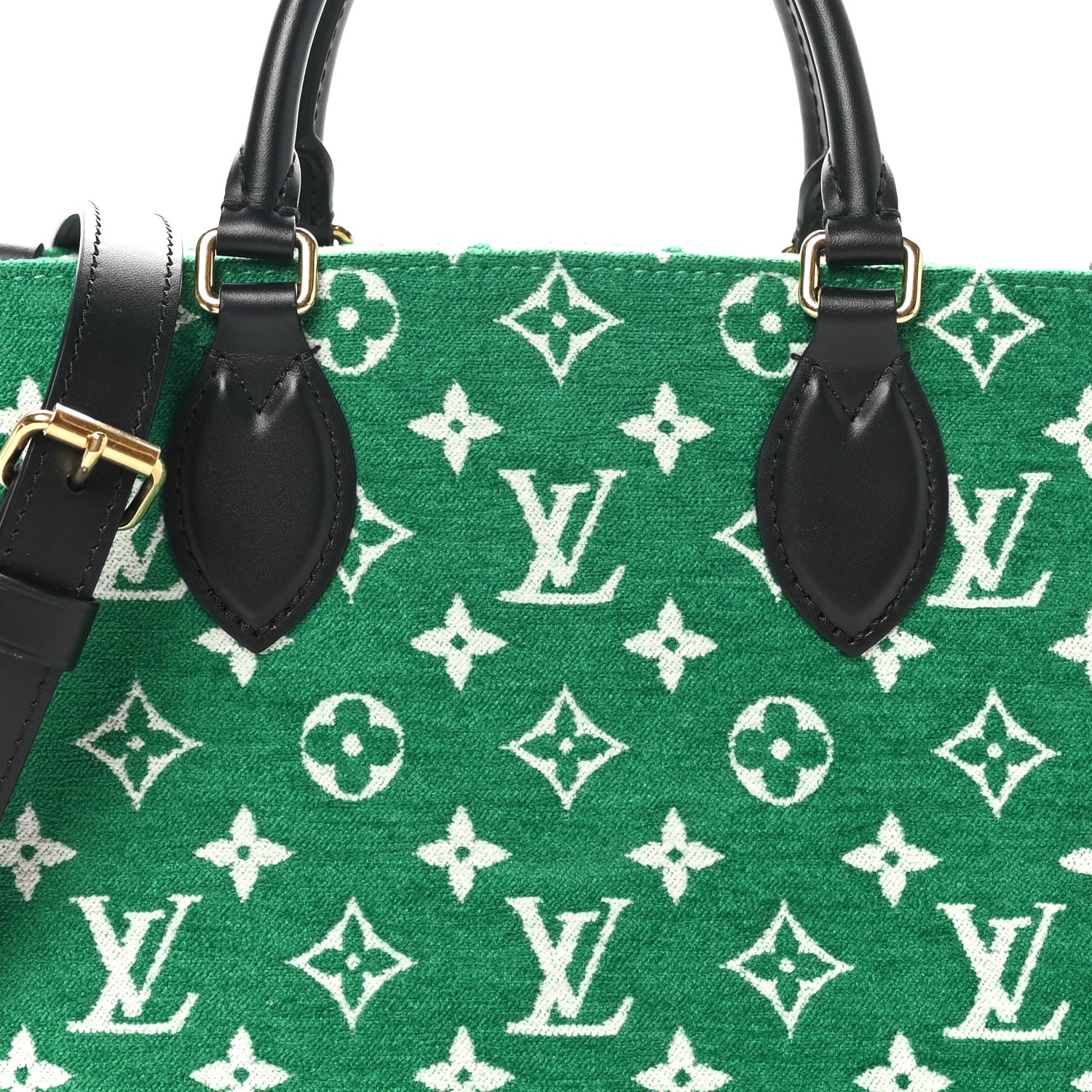 Louis Vuitton Jacquard Velvet Monogram Onthego PM Green 7 of 9