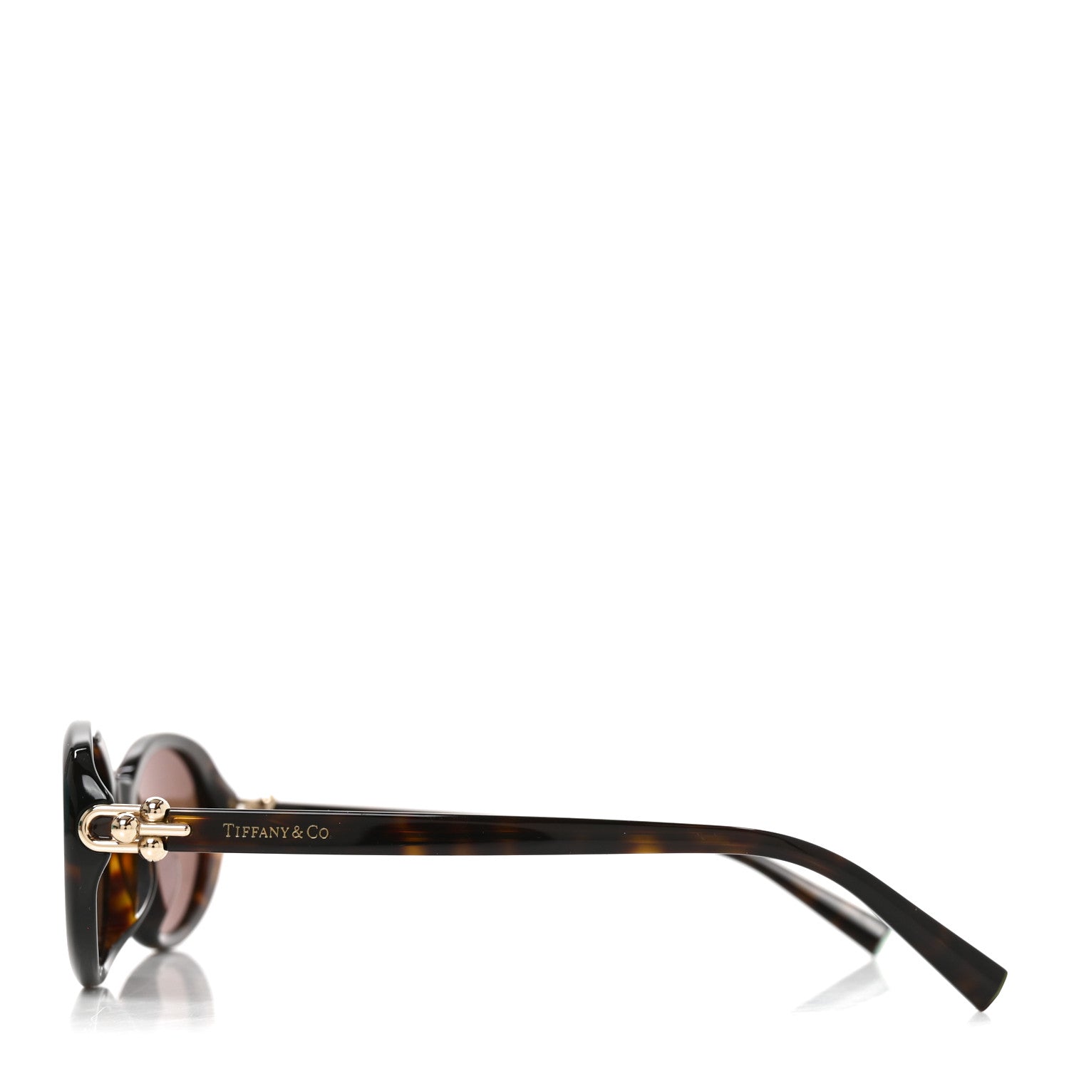 Tiffany Acetate Hardwear Oval Sunglasses TF4242D Tortoise Brown 3 of 7
