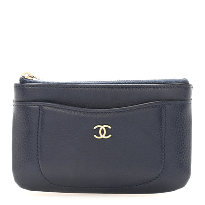 Chanel Grained Calfskin Neo Executive Cosmetic Case Navy 1 of 7