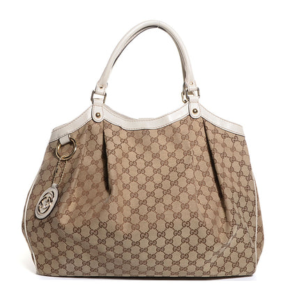 Gucci Monogram Large Sukey Tote Off White 1 of 9