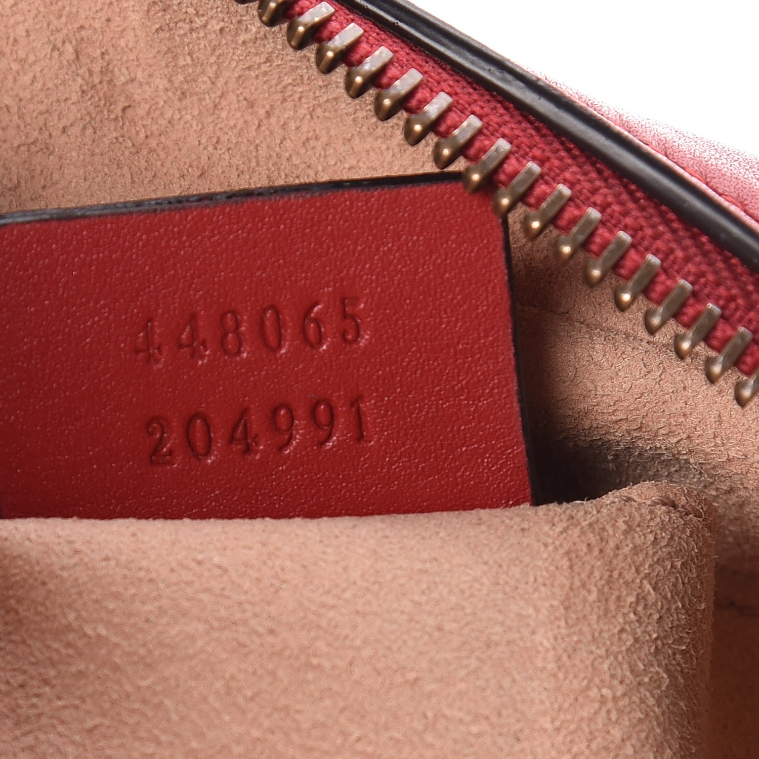 Gucci Calfskin Matelasse Mini GG Marmont Chain Shoulder Bag Hibiscus Red 7 of 10