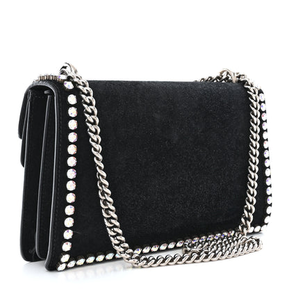 Gucci Suede Crystal Small Dionysus Shoulder Bag Black 3 of 10