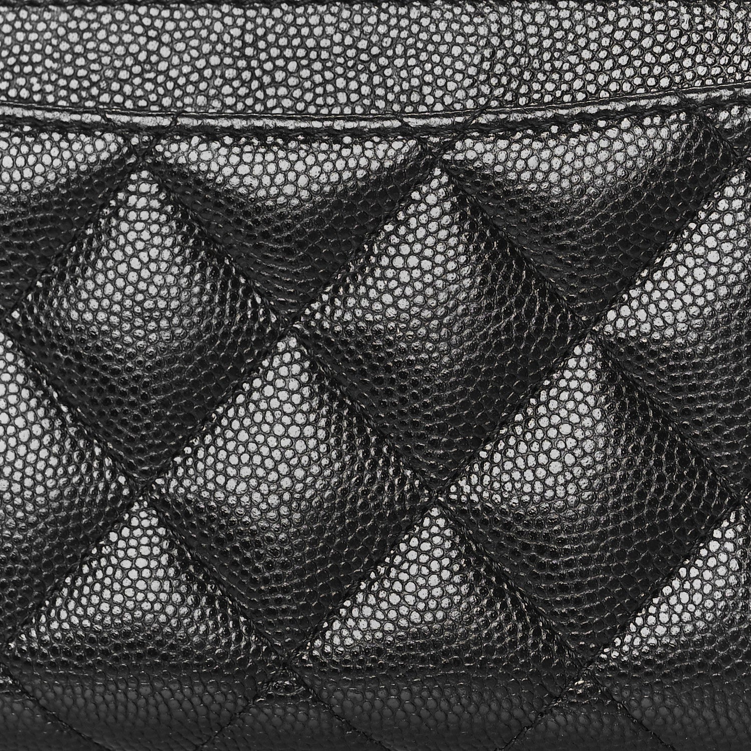 Chanel Caviar Quilted Medium Zip Around Wallet Black 4 of 13