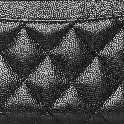 Chanel Caviar Quilted Medium Zip Around Wallet Black 4 of 13
