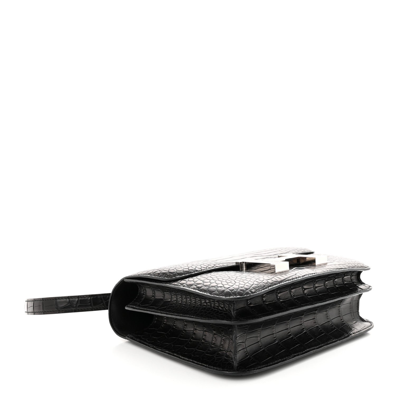 Hermes Matte Alligator Lizard Constance 24 Black Ombre 4 of 11