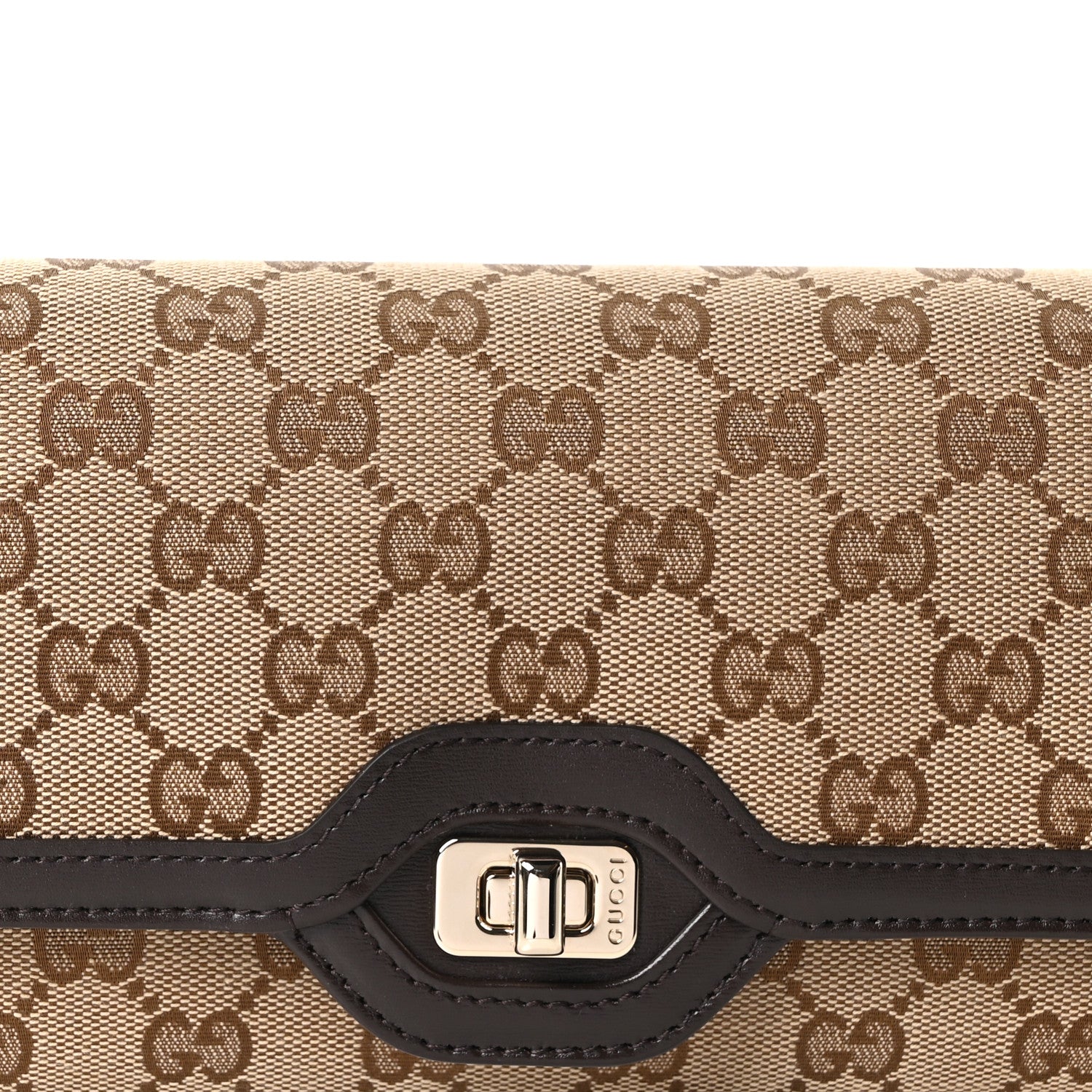 Gucci GG Monogram Small Luce Shoulder Bag Beige Ebony 8 of 10