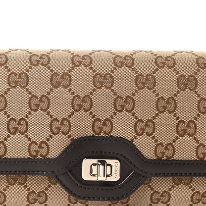 Gucci GG Monogram Small Luce Shoulder Bag Beige Ebony 8 of 10