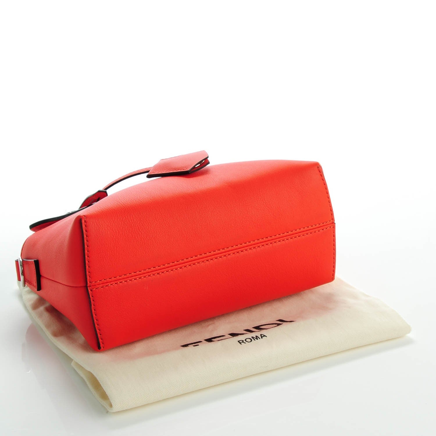 Fendi Vitello Dolce Mini By The Way Boston Bag Papavero 4 of 8