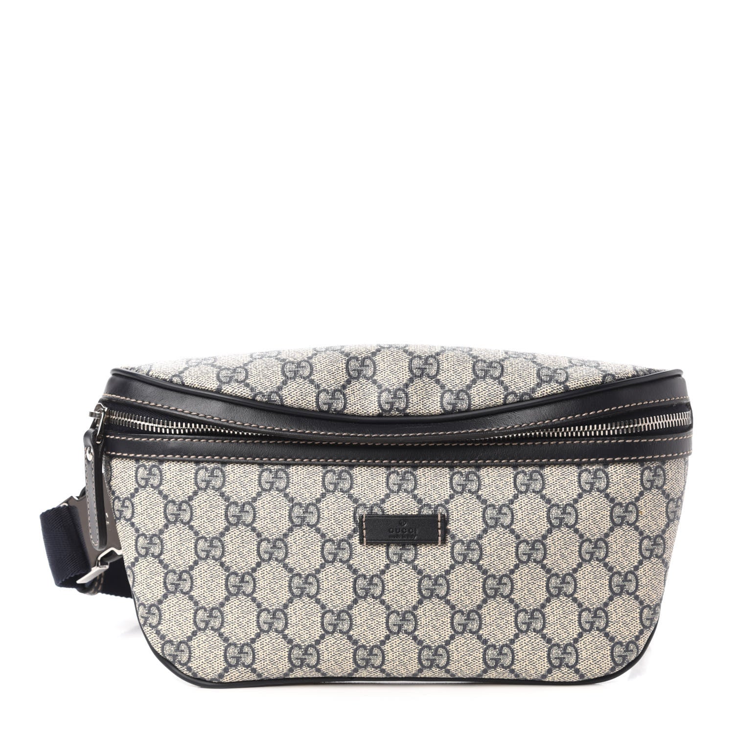 Gucci GG Supreme Monogram Belt Bag Navy 1 of 10