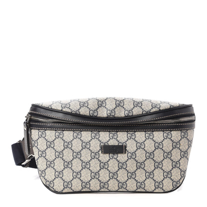 Gucci GG Supreme Monogram Belt Bag Navy 1 of 10