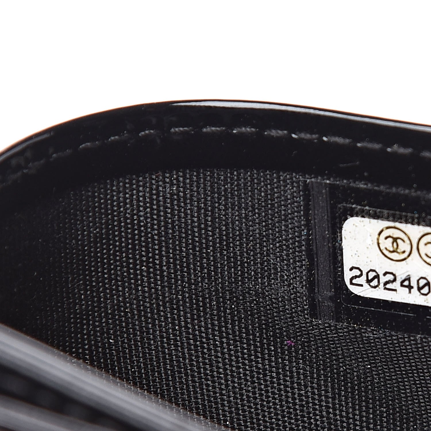 Chanel Patent Quilted Brilliant Card Holder Black 8 of 8