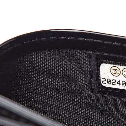 Chanel Patent Quilted Brilliant Card Holder Black 8 of 8