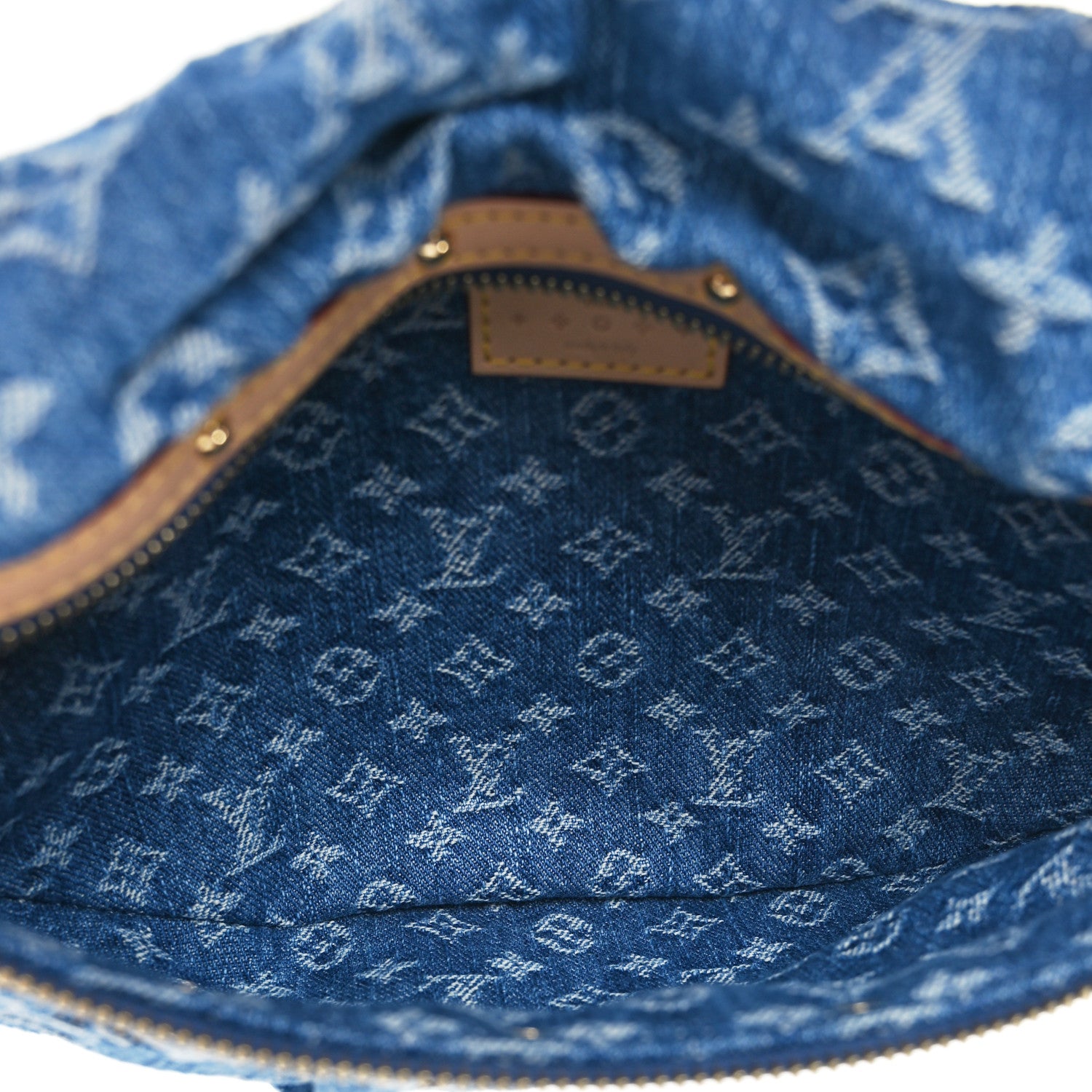 Louis Vuitton Monogram Denim High Rise Bumbag Blue 5 of 9