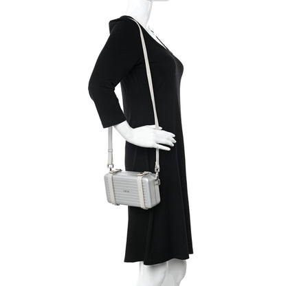 Christian Dior X RIMOWA Aluminum Personal Clutch On Strap Silver 2 of 13