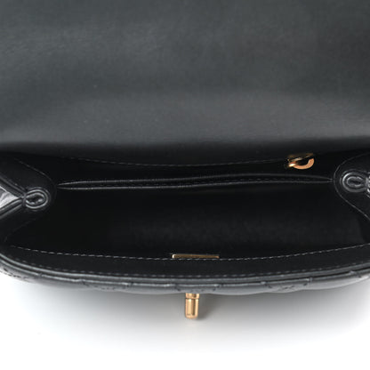 Chanel Calfskin Crystal Quilted Extra Mini Coco Handle Flap Black 4 of 4