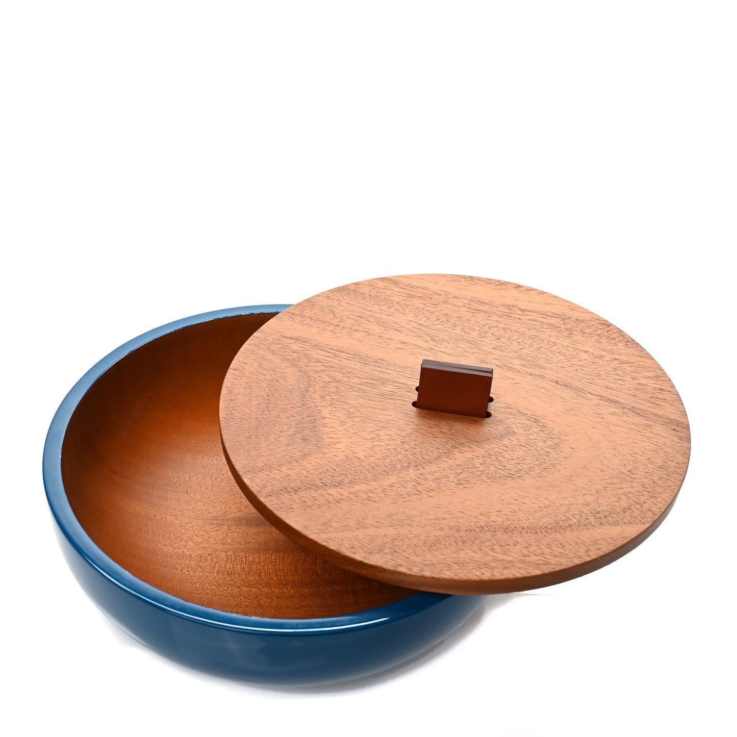 Lacquered Mahogany Mini Bridle Celebes Box Bleu Luzien